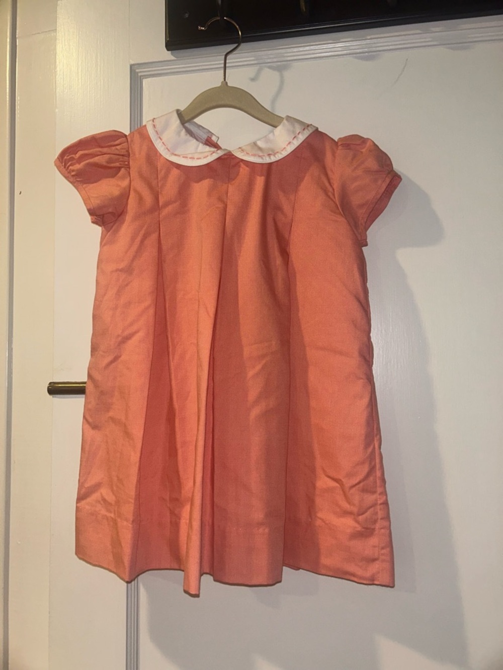 Girls' Coral Peter Pan Collar Formal Dress